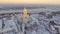 Aerial view Kiev-Pechersk Lavra in winter, Kiev , Ukraine.