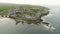 Aerial view of Kilkee, small coastal town, popular seaside resort, Ireland.