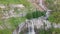 Aerial view of the Kinchkha waterfall in the canyon of the river Okatse, Georgia