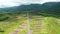 Aerial view king kong avenue  in Taitung, Taiwan