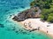 Aerial view of Koh Khai Tarutao national park, Satun, Thailand