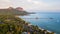 aerial view of koh mook with Pier.It is a small idyllic island in the Andaman Sea in the south of Thailand