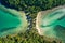 Aerial view of Koh Ngam, in Koh Chang, Trat, thailand