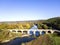 Aerial view of Kolyu Ficheto Bridge in Byala, Bulgaria