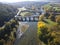 Aerial view of Kolyu Ficheto Bridge in Byala, Bulgaria