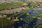 Aerial view of KopaÄki rit in the summer after the floods