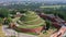 Aerial view of Kosciuszko Mound in Krakow