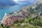 Aerial view in Kotor town