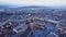 Aerial view of Krakow historic market square, Poland