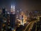 Aerial view of Kuala Lumpur Downtown and highways, Malaysia. Financial district and business centers in smart urban city in Asia.