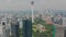 Aerial view of Kuala Lumpur Skyline panorama. May 2018, Kuala Lumpur, Malaysia 4K
