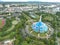 Aerial view of Kuching city, Sarawak, Malaysia