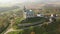 Aerial view of Kuneticka Hora Castle in autumn, Czech Republic