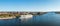 Aerial view of La Crosse Wisconsin and the Mississippi River