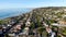 Aerial view of La Jolla beach and coastline. San Diego