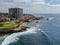 Aerial view of La Jolla coast, San Diego, California.