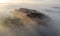 Aerial view La Manga during sunrise. Spain