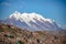 Aerial view of La Paz city with Illimani Mountain on background - La Paz, Bolivia