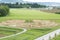 Aerial view labyrinth