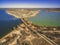 Aerial view of Lake Bonnie and Loch Luna in Riverland.