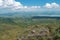 An aerial view of Lake Elementaita and Sleeping Warrior Hill, Naivasha, Rift Valley, Kenya