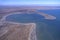 Aerial view of lake Eyre South Australia