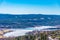 Aerial view of a lake at Holmenkollen, Oslo, Norway