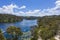 Aerial view of Lake Lyell near Lithgow in regional Australia