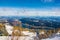 aerial view of the lake ossiach - ossiachersee from the gerlitzen mountain near villach, austria....IMAGE