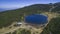 Aerial view of a lake in Pirin Mountain, Bulgaria