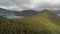 Aerial view of Lake Rotoaira and surrounding forest in Tongariro National Park