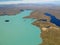 Aerial view of Lake Tekapo, New Zealand