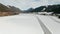 Aerial view of lake Weissensee in Carinthia, Austria