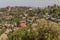 Aerial view of Lalibela village, Ethiop