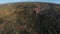 Aerial view of a landscape in Arribes of Duero, Vilarino of Los Aires, Salamanca, Spain