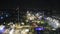 Aerial view landscape and cityscape of New delhi city from Select Citywalk shopping centre in night time