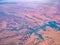 Aerial view of the landscape of Colorado river