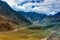 Aerial view, landscape of Ladakh, Jammu and Kashmir, India