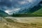 Aerial view, landscape of Ladakh, Jammu and Kashmir, India