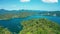 Aerial view Landscape of Sun Moon Lake and Ci`en Pagoda in Nantou, Taiwan