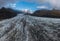 Aerial view landscape of Svinafellsjokull Glacier in Vatnajokull National Park in Iceland