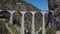 Aerial view of Landwasser Viaduct, Switzerland