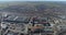 Aerial view of a large factory. Industrial exterior of a factory