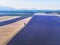 Aerial view of lavender fields in bloom in Provence, France