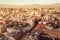 Aerial view of Ledra street. Nicosia. Cyprus