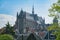 Aerial view of the Leiden cityscape from the historical Burcht v