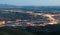 Aerial View Lewiston Idaho Bridge Bend Clearwater River Sunset