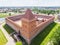 Aerial View of the Lida Castle. Belarus.