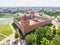 Aerial View of the Lida Castle. Belarus.