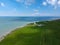 Aerial View of the Lighthouse at St. Catherine\'s Point, Isle of Wight